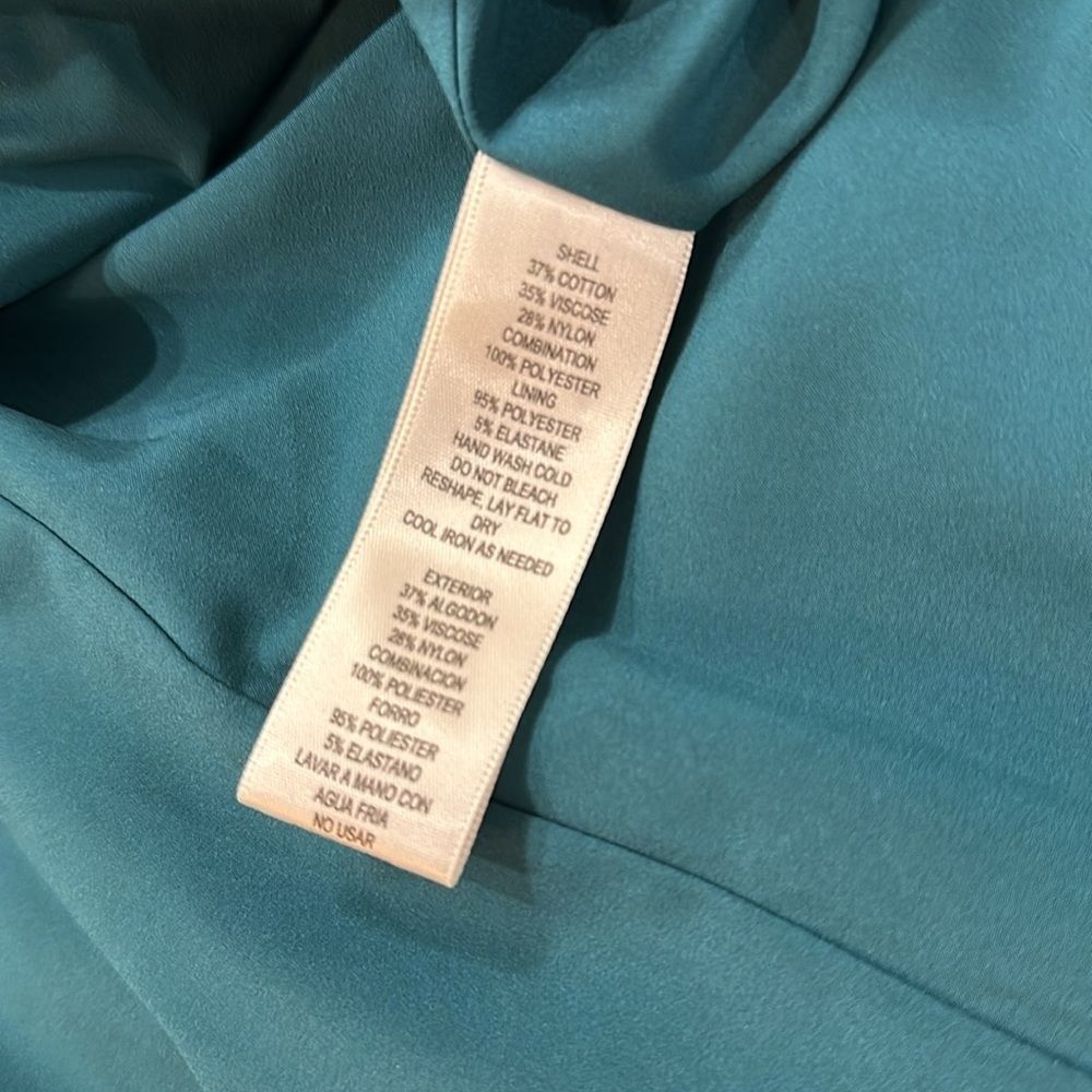 Eliza J Teal Green Blue Lace Formal Dress - Picture 11 of 11